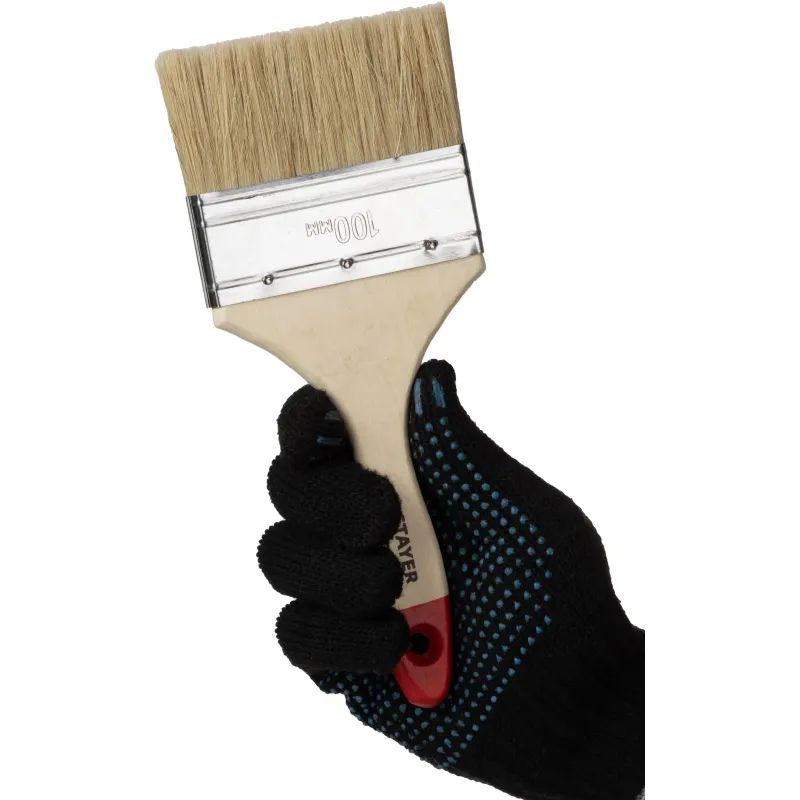 Кисть плоская 4&quot;/100 мм, натур.щетина STAYER 0101-100