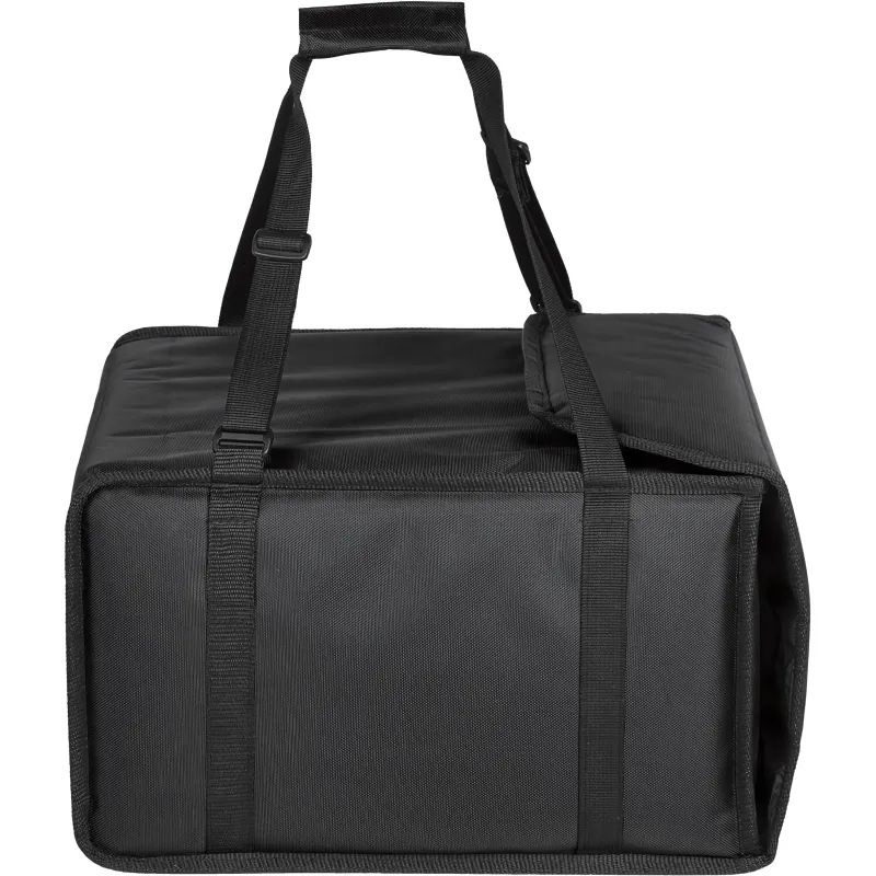 Термосумка для пиццы ткань черная 36х36х25 (на 4-5 пиццы)