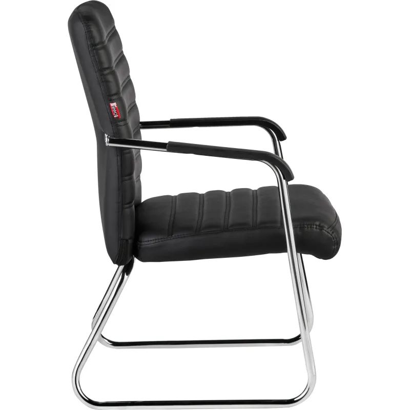 Конференц-кресло BN_TQ_Echair-806 VPU кожзам черный, хром