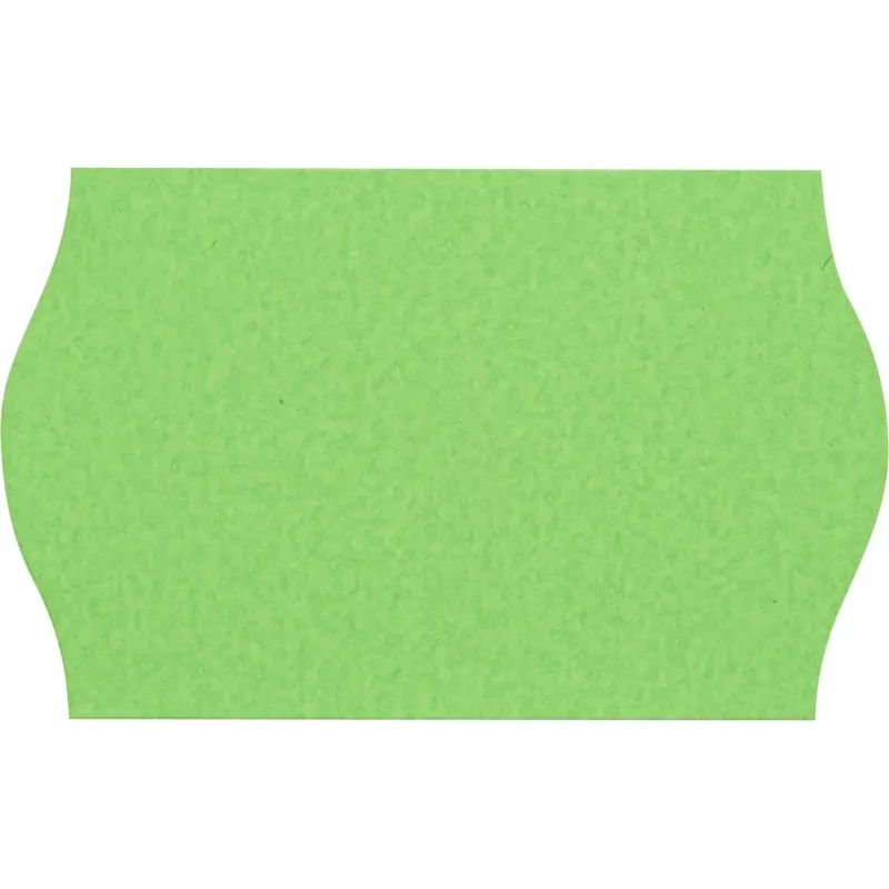 Этикет-лента 26х16 зел волна 1000шт/рул 10рул/уп