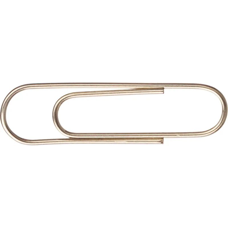 Скрепки Attache никелированные, 28 мм, негофрированные, 100 шт/уп