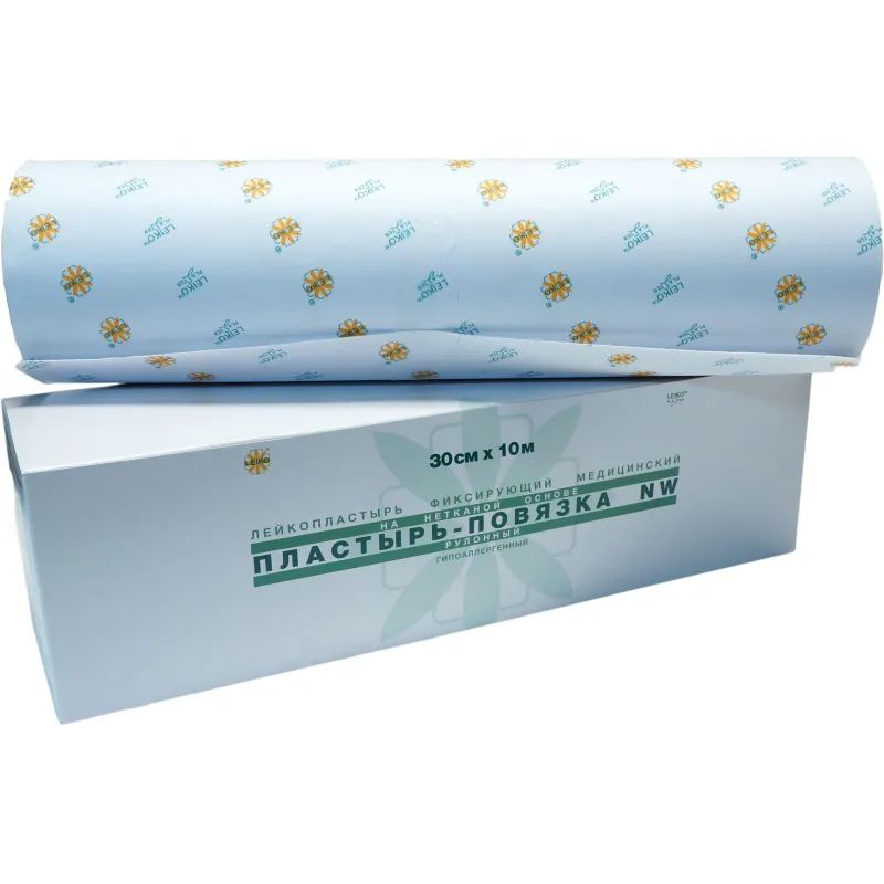 Пластырь-повязка фикс.  Липкий бинт  эласт.30смx10м LEIKO