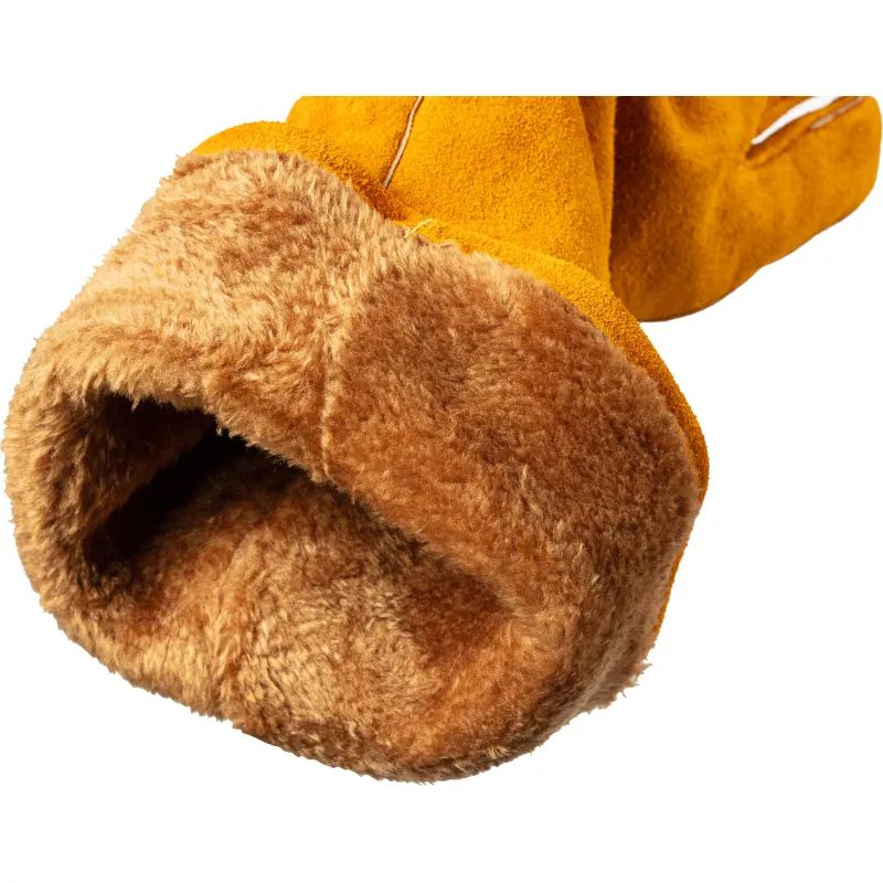 Краги сварщика спилковые Ампаро Трек-Фрост Лонг утепленные пятипалые (6750)