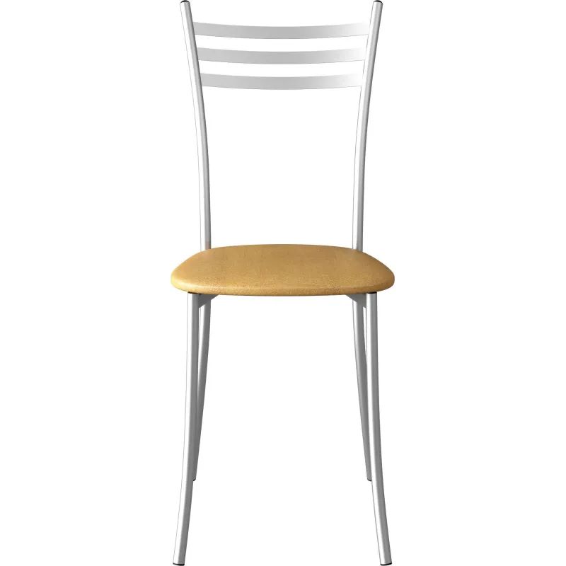 Стул для столовых UD_Флоренция СМ7/1-02 карк.серебр.метал.к/з-беж. К-009