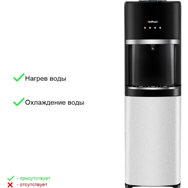 Кулер для воды HotFrost 35 AEN электронный, нижняя загрузка