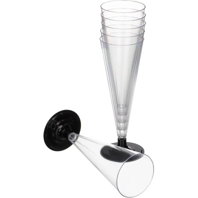 Бокал одноразовый д/шамп,Комус 180 мл прозрачн.,ПС 6шт./уп