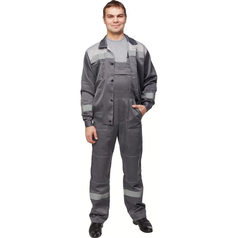 Костюм рабочий летний муж. л22-КПК т.сер./св.сер (р.48-50) 194-200
