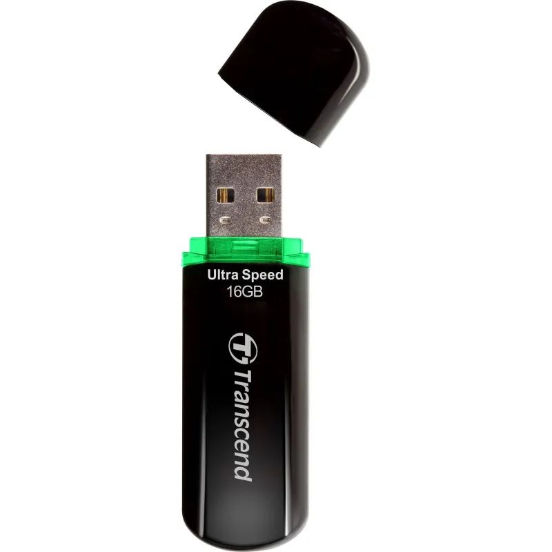 Флеш-память Transcend JetFlash 600, 16Gb, USB 2.0, чер, TS16GJF600