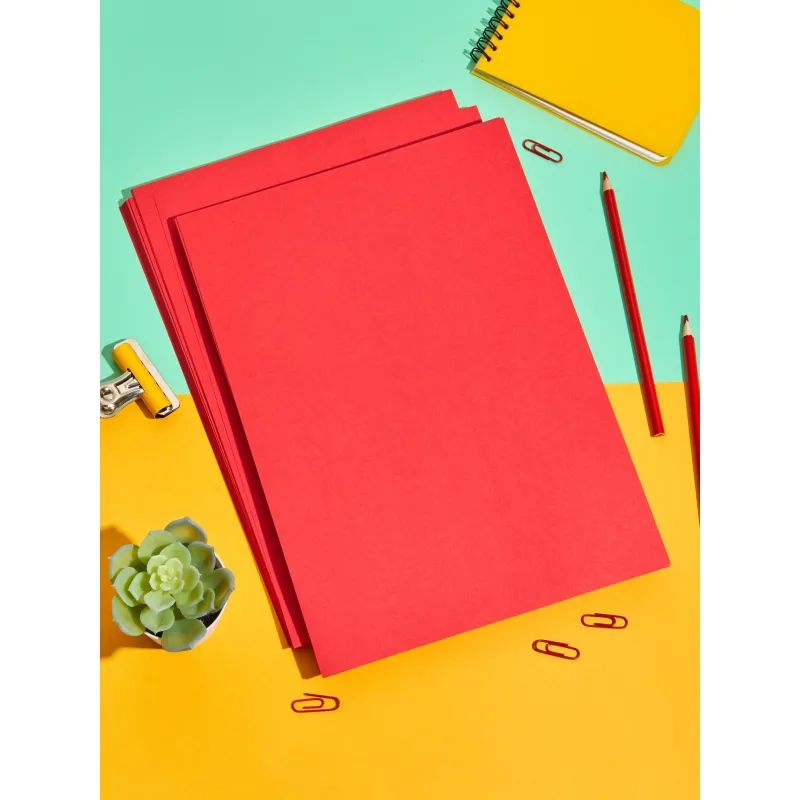 Бумага цветная Комус Color (красный интенсив), 80г, А4, 100 л.