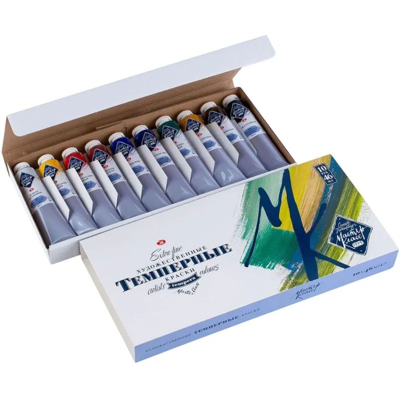 Краски темпера Мастер-Класс  10 шт х46мл, 1641032