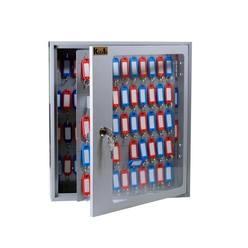Шкаф для ключей Klesto SKB-102 на 102 ключа, металл/стекло, серый