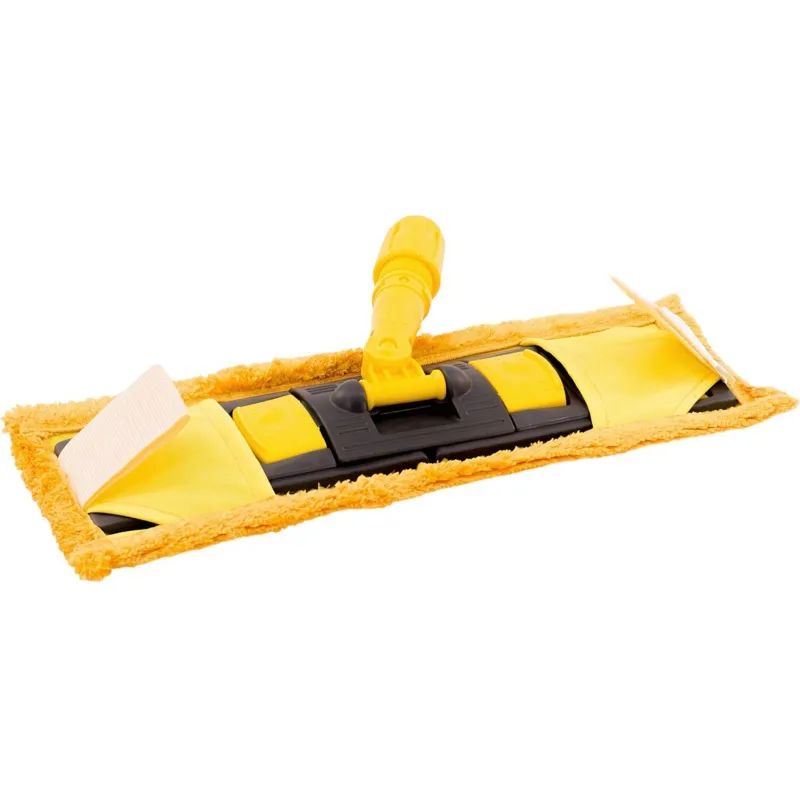 Держатель МОПа универс. пластик 40х11см т.серый/желтый NPK195