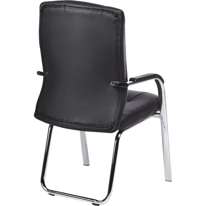 Конференц-кресло BN_TQ_Echair-807 VPU кожзам черный, хром