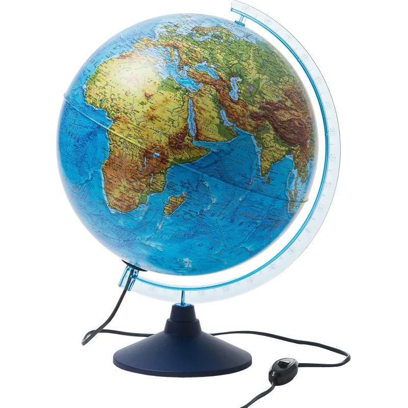 Глобус интерактивный физико-политический с подсветкой,320мм,INT13200288