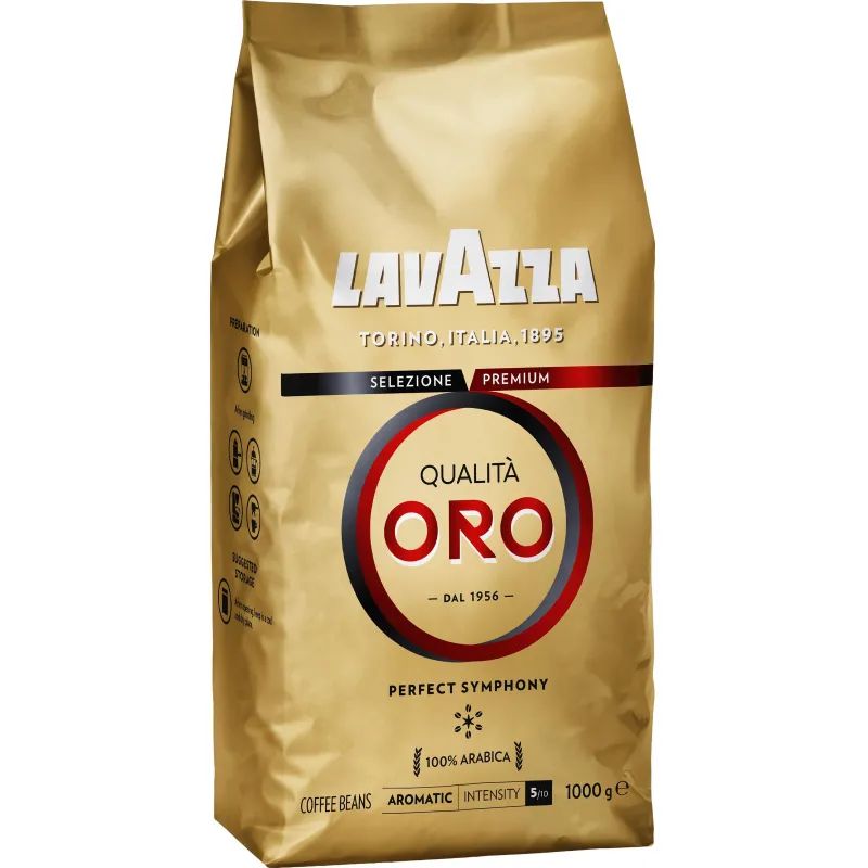 Кофе Lavazza Oro в зернах, 1кг (спец)