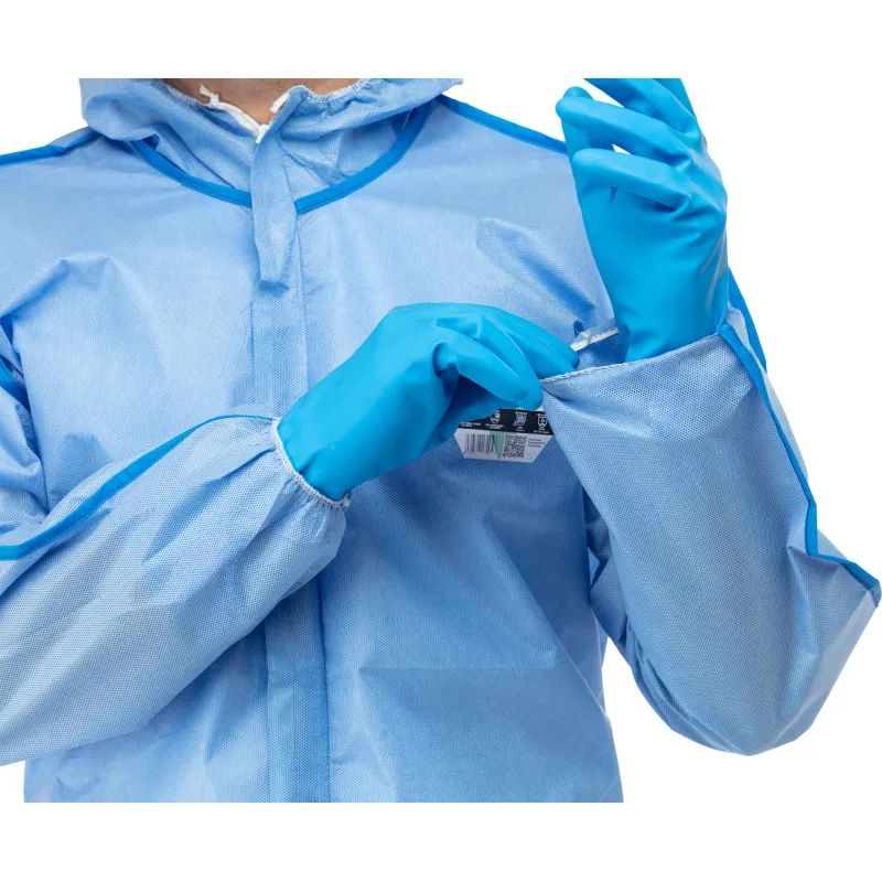 Комбинезон одноразовый защитный с капюшон SafeGard76 синий р-р XXL (ESB428)
