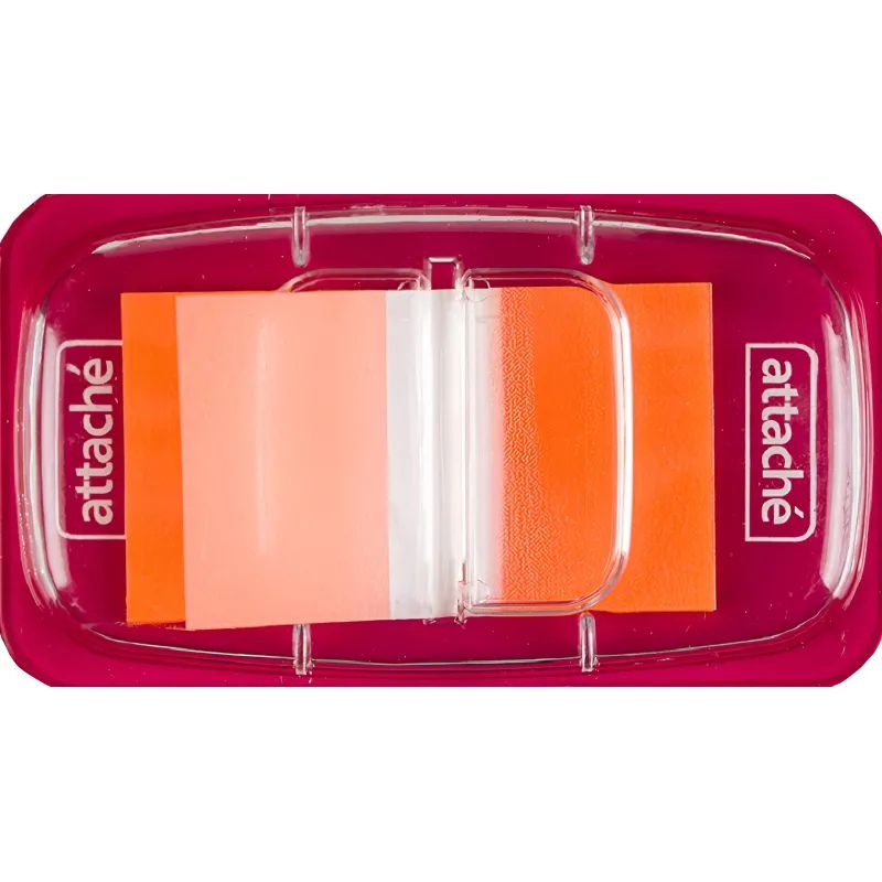 Клейкие закладки пласт. 1цв.по 25л. 25ммх45 оранж Attache