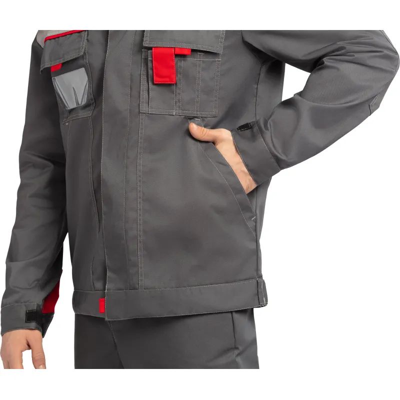 Костюм летний муж л10-КБР т-сер/св-сер(р.52-54) 182-188 (серия Л)