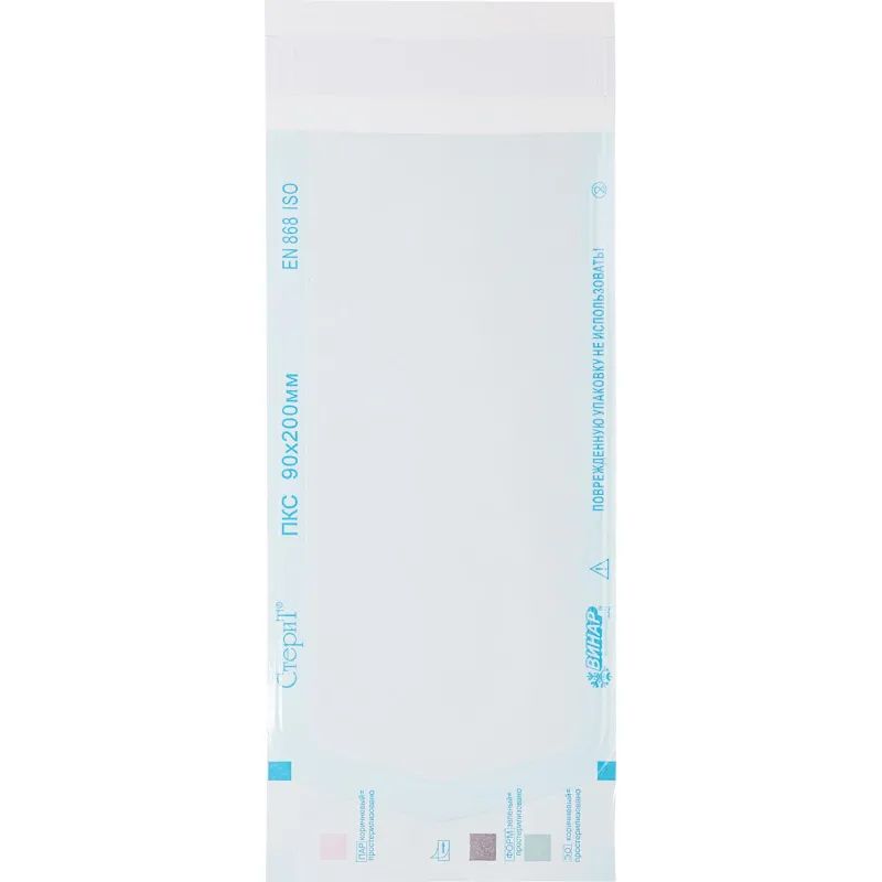 Пакет для стерилизации комбинир. 90 х 200 мм самокл. 100 шт/уп СтериТ