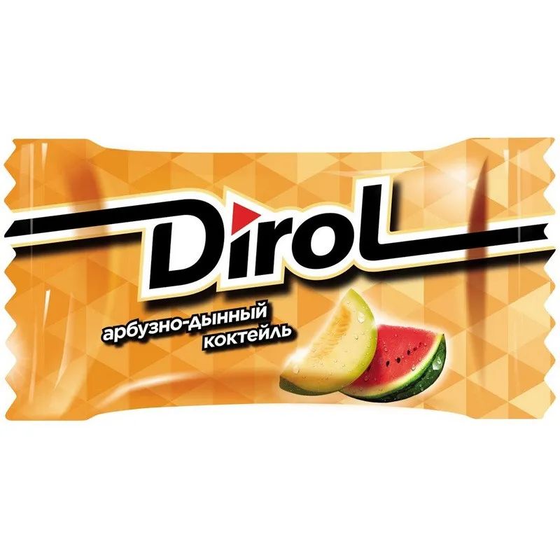 Жевательная резинка DIROL Арбузно-Дынный Коктейль (100 шт в упаковке), 272г