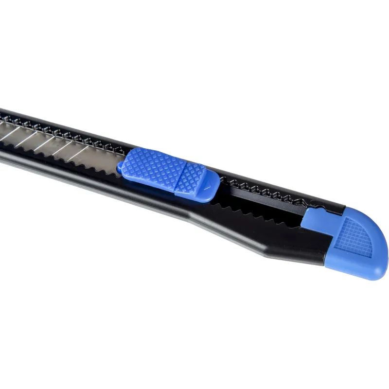 Нож канцелярский 9мм Attache чёрный, цв. фиксатора в ассорт.