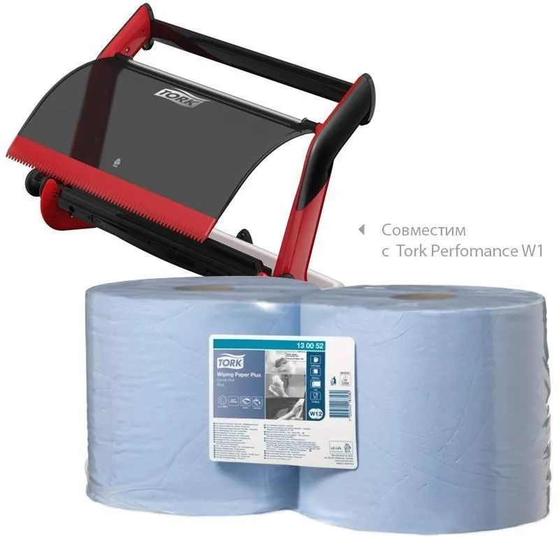 Бумага протирочная TorkW1/W2 2сл750лx2рул/к,съем.втул,гол.130052