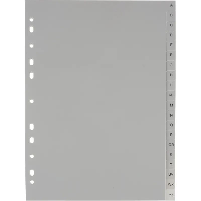 Разделитель листов из сер.пласт. алфавит А-Z ,Attache, А4, 20 разделов