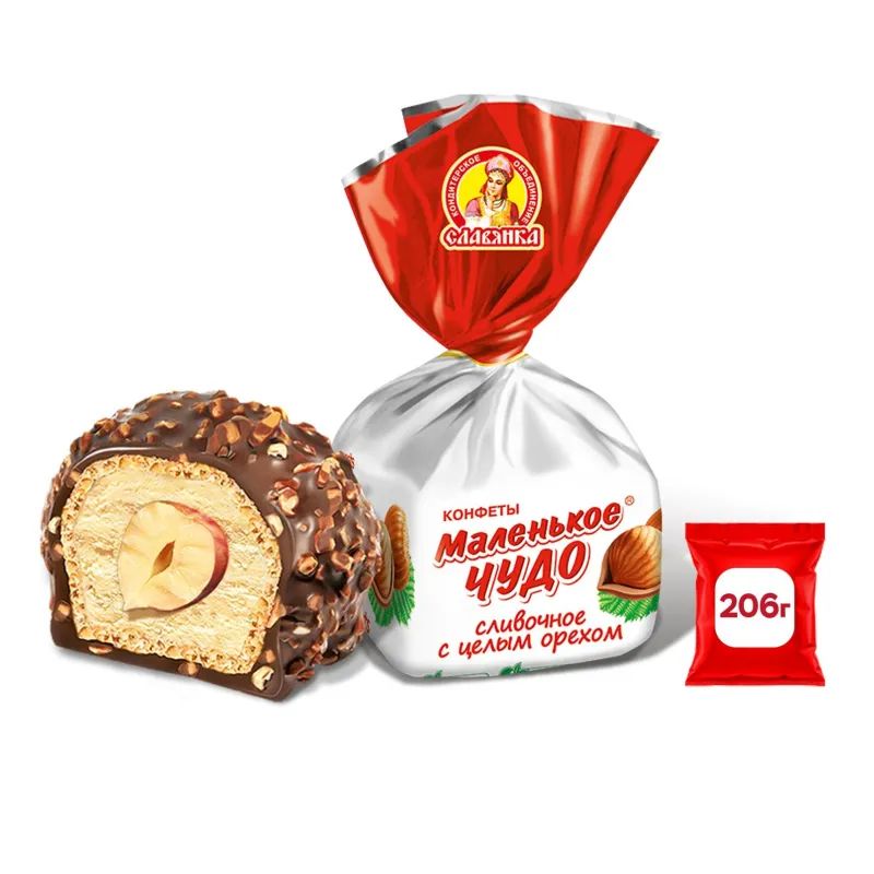 Конфеты шоколадные Маленькое чудо сливочное 206Г