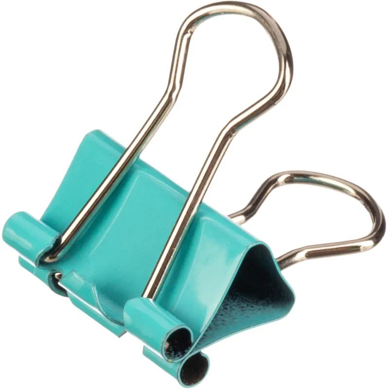 Зажимы для бумаг цветные 19мм 12шт/уп Attache, в картонной коробке