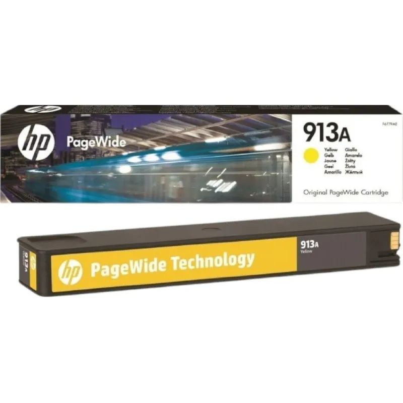 Картридж струйный HP 913A F6T79AE жел. для PW Pro 352/377/477/452/577/552