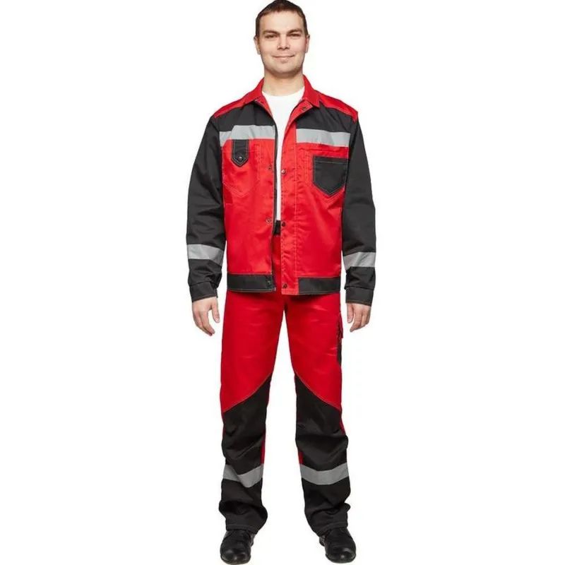 Костюм летний муж л21-КБР крас/чер (р.64-66) 170-176 (серия Л)