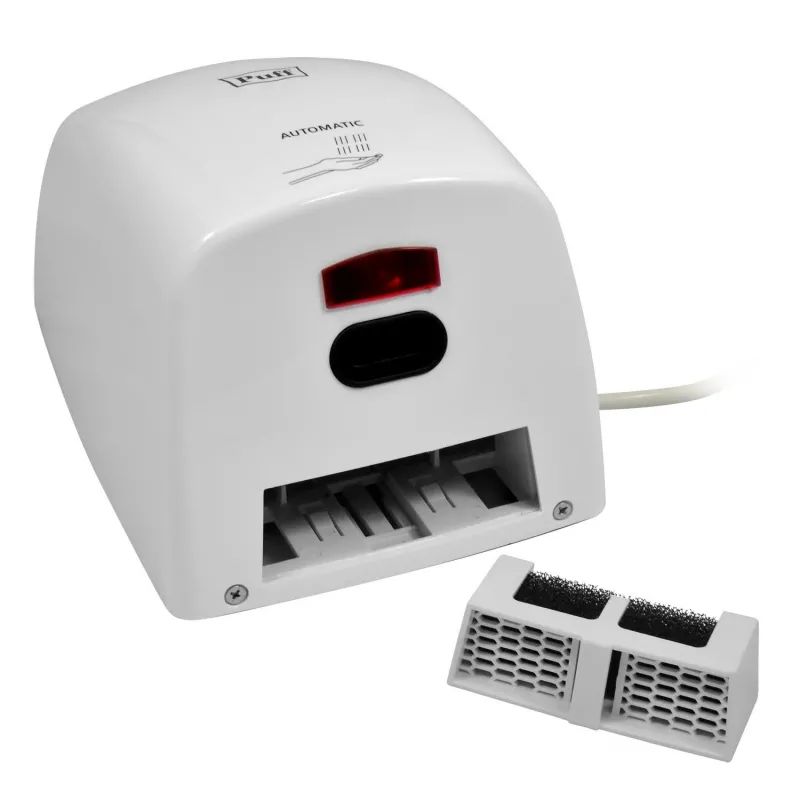 Сушилка для рук электрическая 1 кВт белая Puff-8815