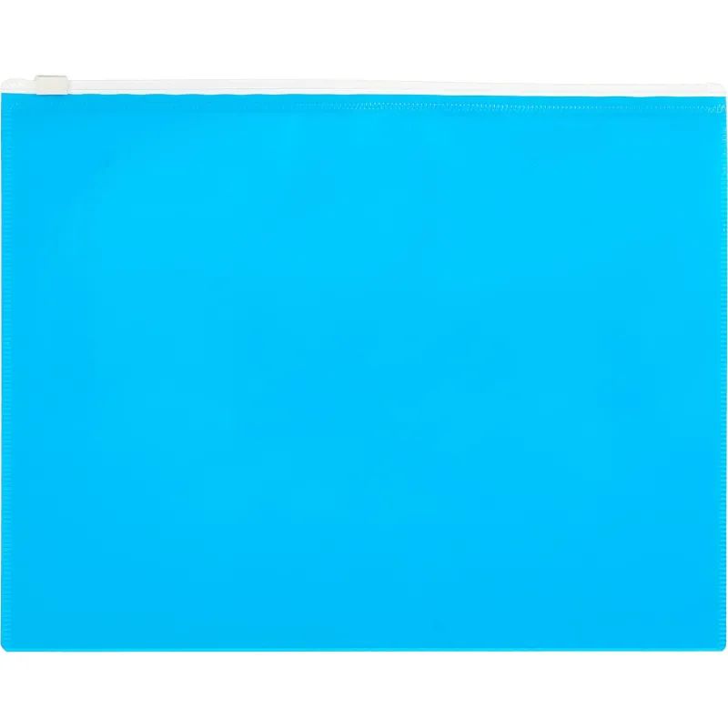 Папка-конверт на молнии А5 Attache Color , голубой