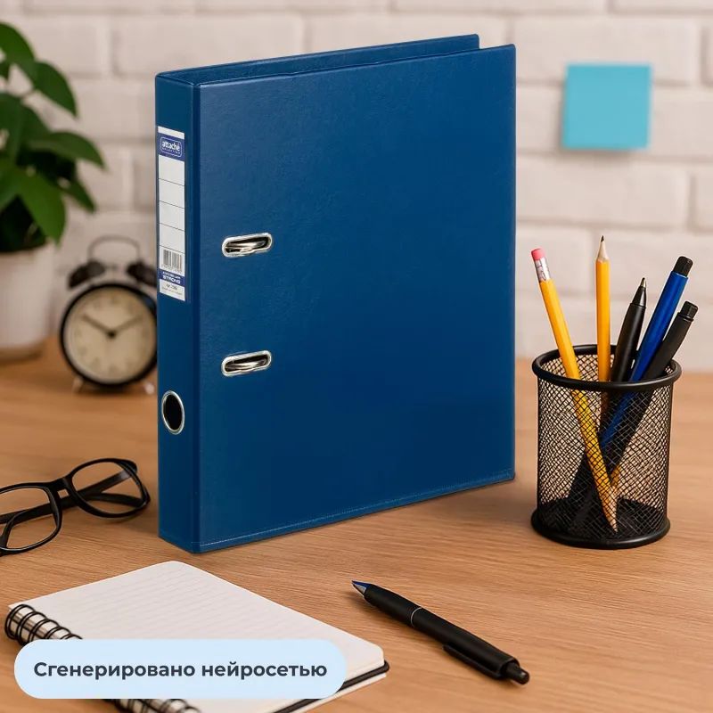 Папка-регистратор Strong Line 50мм т.-синий, ПБП2, карм.кор