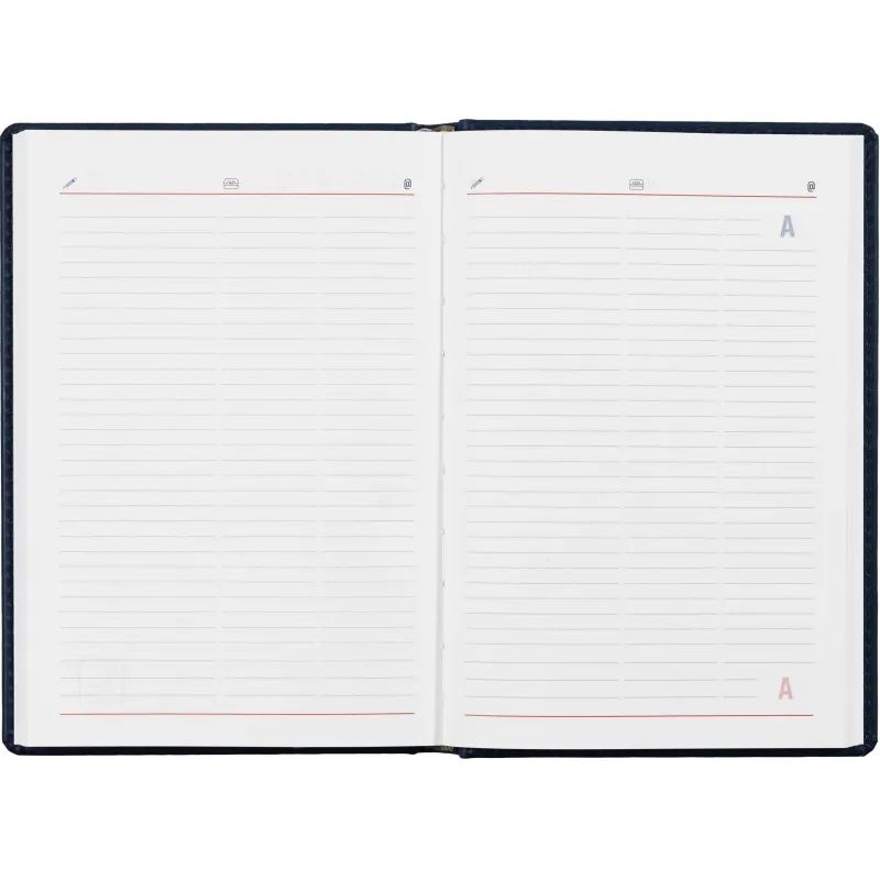 Ежедневник недатированный синий,А5,143х210мм,176л,ATTACHE Сиам