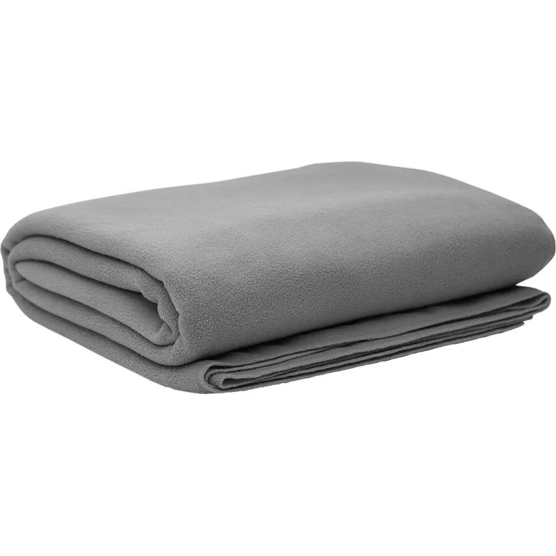 Плед флис 220 гр/м2 130х150, светло-серый