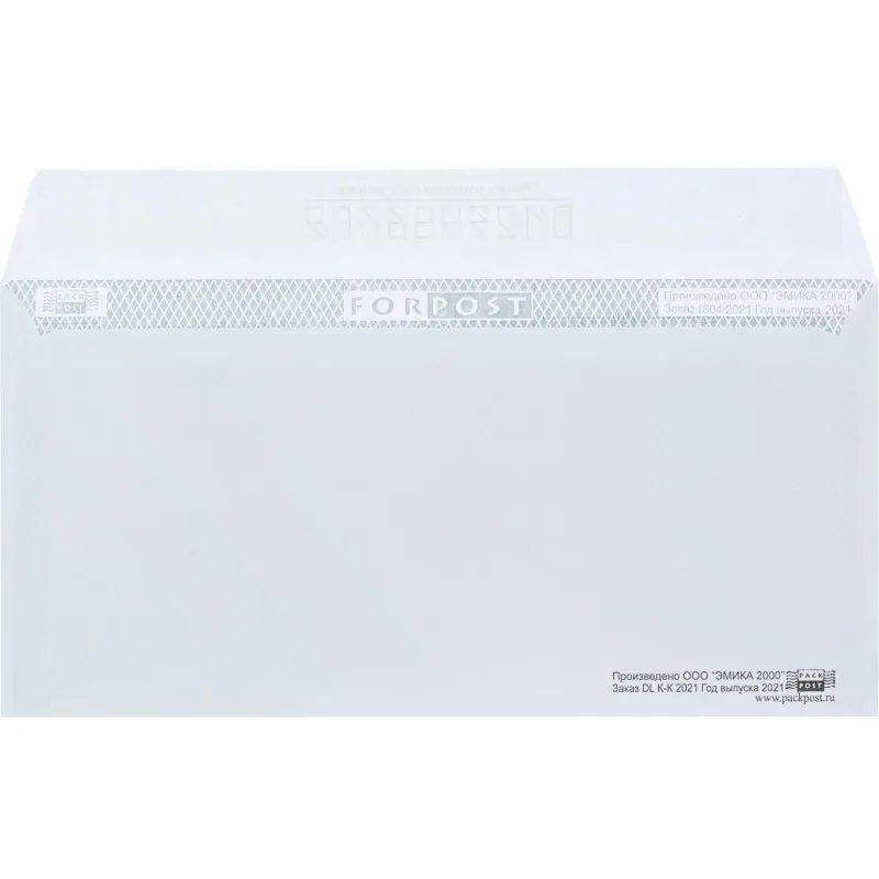 Конверт Куда-Кому E65 стрип ForPost 110х220 1000шт/кор 1804