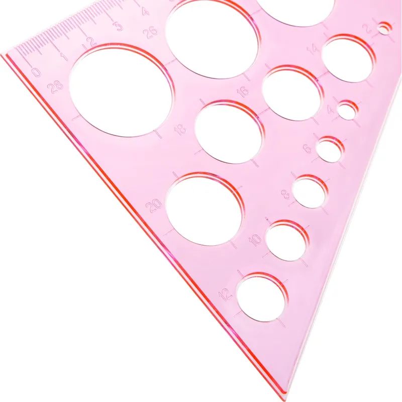 Треугольник с окружн. 19 см угол 30 градпластик NEON Cristal ТК11