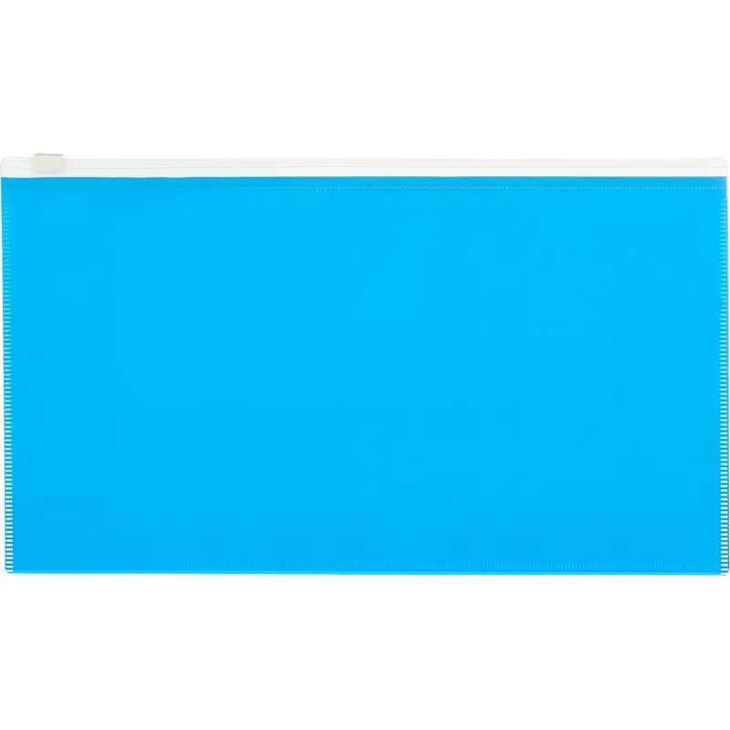 Папка-конверт на молнии 264х150 мм Attache Color, голубой