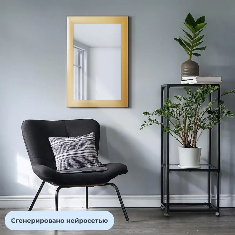 Зеркало KD_ настенное Attache 1801 БУ-1 (644х436) бук