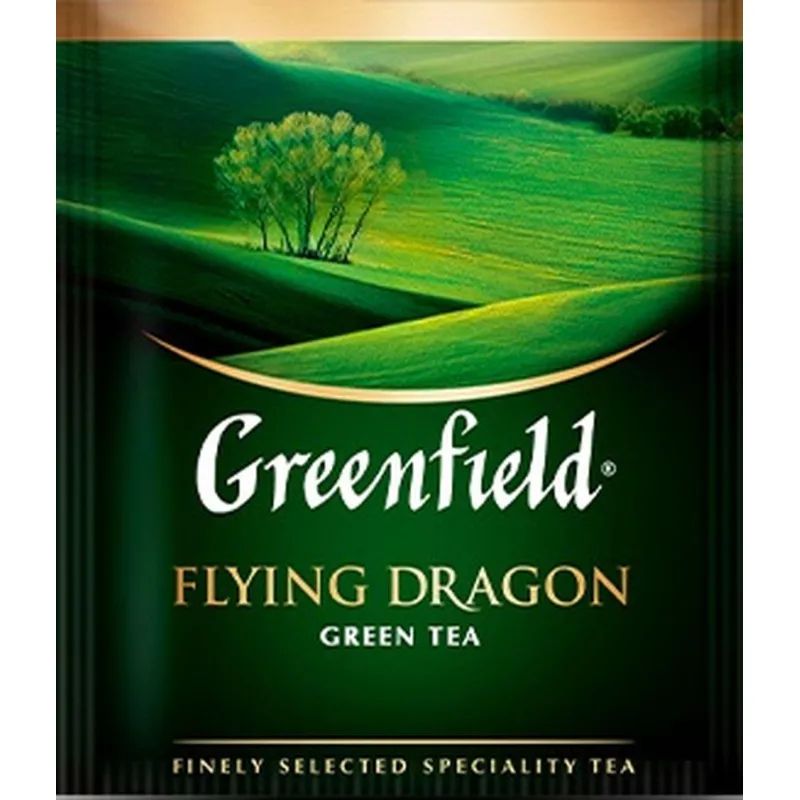 Чай Greenfield Flying Dragon зеленый фольгир.100пак/уп 0585-09