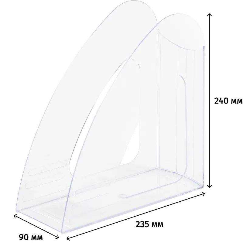 Лоток вертикальный Attache 90мм прозрачный