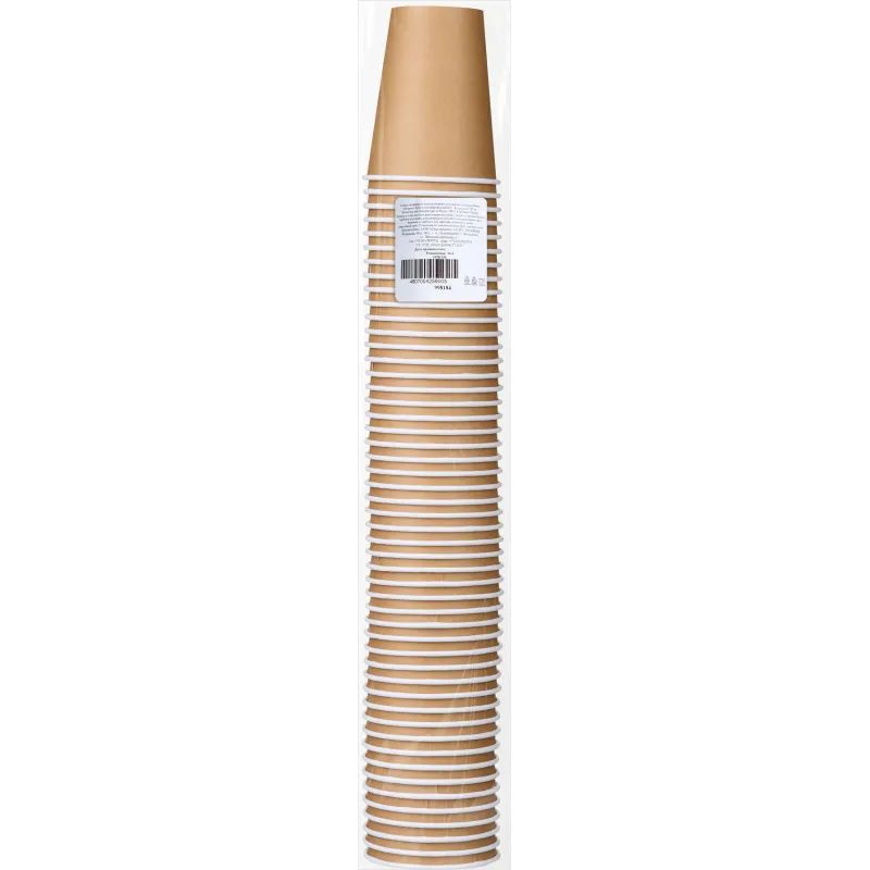 Стакан одноразовый бум 1-сл. d-90мм 300мл Крафт 50шт/уп (SP12)