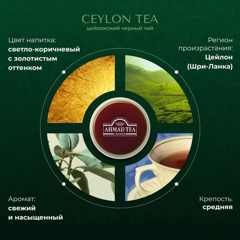 Чай Ahmad Tea Цейлонский черный 100пакx2г 163i-08