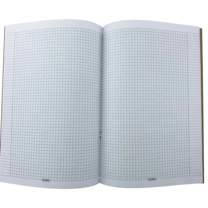 Тетрадь общая Kroyter А4,48л,клетка,скреп,обл.крафт,блок 65г.Школа 00097