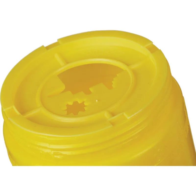 Емкость-контейнер д/сбора ост.инстр.с иглосъем.Б Жел.0,5л.с фикс.,ОЛДАНС