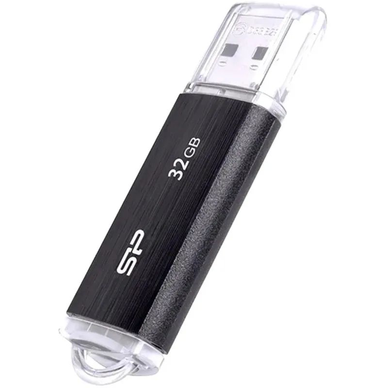 Флеш-память Silicon Power Ultima U02, 32Gb, USB 2.0, чер, SP032GBUF2U02V1K