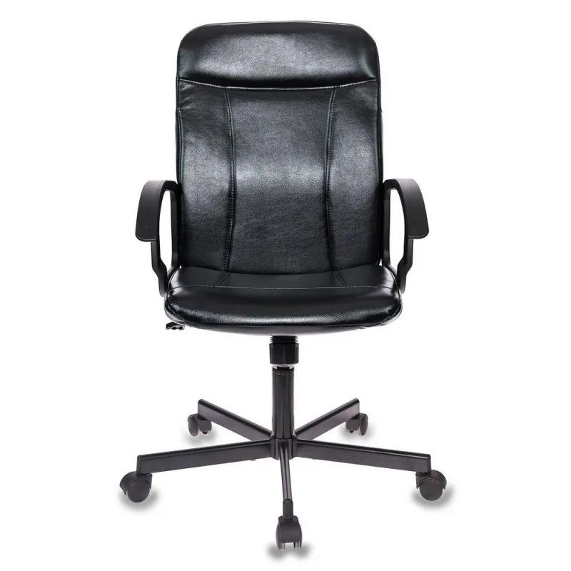 Кресло VB_EChair-563 TPU к/з черный, металл (детали в спинке)