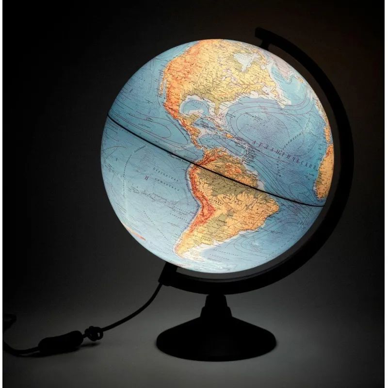 Глобус 320мм, физический подсветка, Серия Классик
