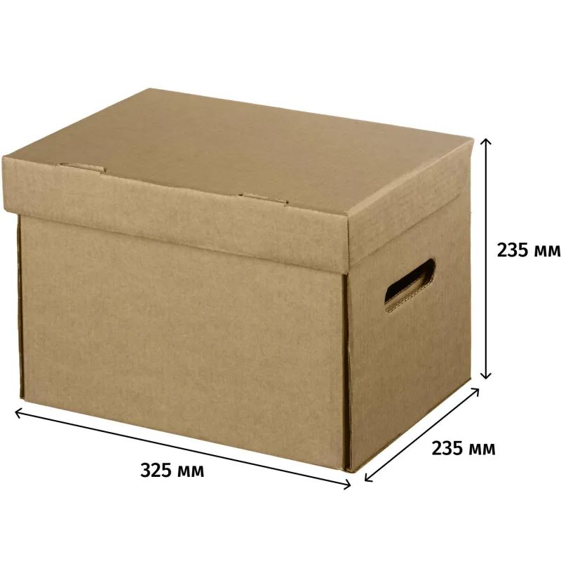 Короб архивный ДЕЛОПРОИЗВОДСТВО А4 325х235х235, Т23